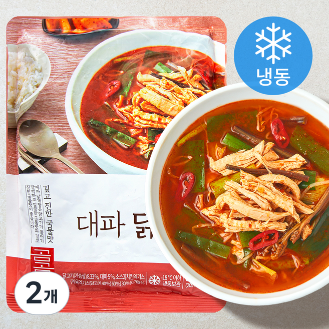 곰곰 대파 닭개장 (냉동), 600g, 2개