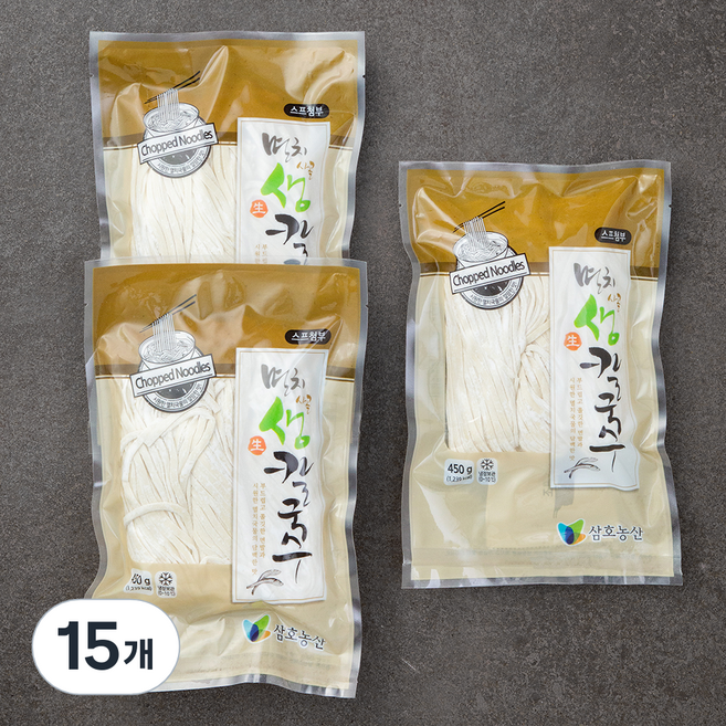 삼호농산 멸치 사골 생 칼국수, 450g, 15개