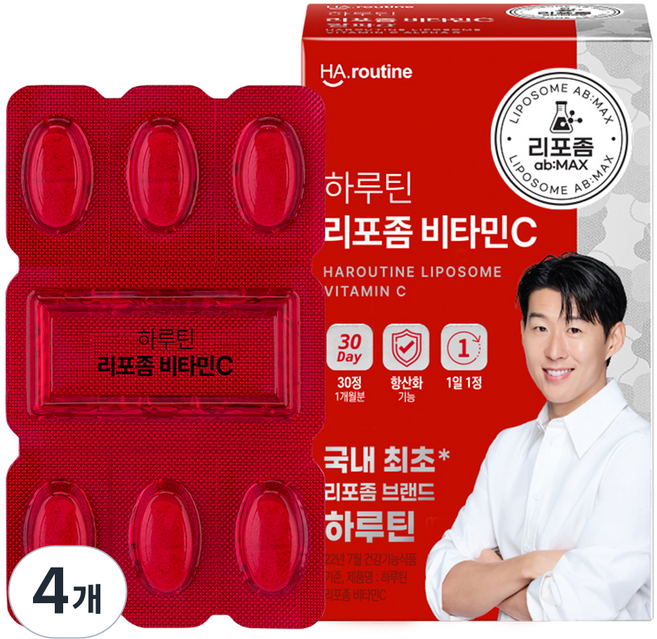 하루틴 리포좀 비타민C 1100mg, 30정, 4개