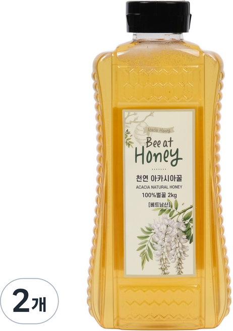 비엣꿀 아카시아 벌꿀, 2kg, 2개