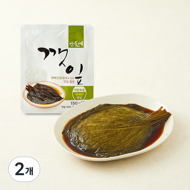 산들메 깻잎절임, 150g, 2개