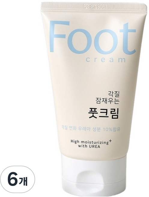 Modern House 舒緩角質尿素護足霜 軟管型, 1入, 6個, 100ml