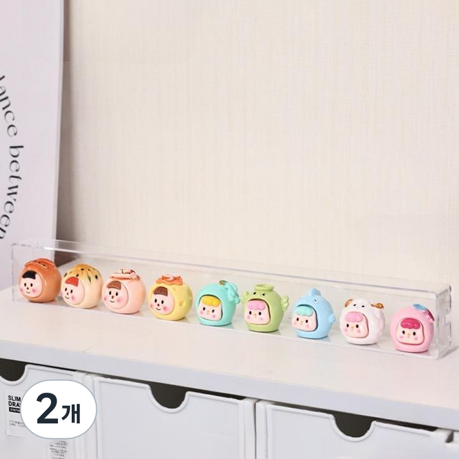 OYGYU 展示用公仔收納展示櫃 1層 小型, 2個
