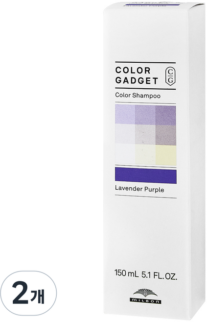 mILBOn 薰衣草紫色洗髮精, 2個, 150ml
