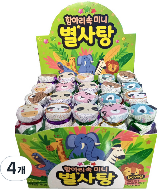 항아리속 미니 별사탕 60p, 300g, 4세트