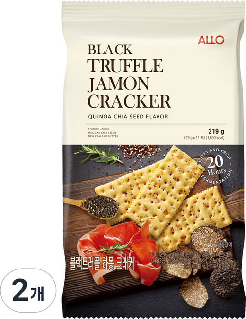 알로 블랙 트러플 하몽 크래커 11p, 2개, 319g