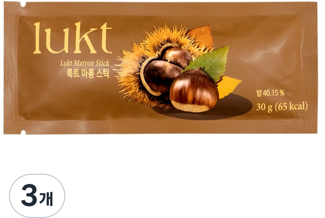 룩트 마롱 스틱 잼, 30g, 3개