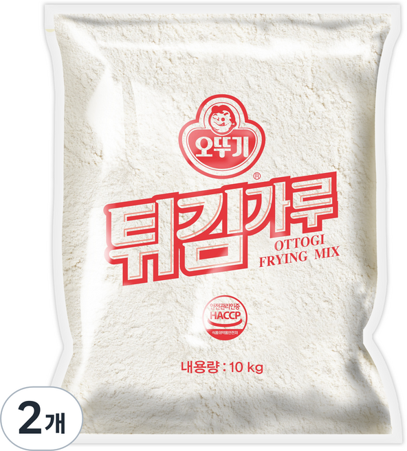 오뚜기 튀김가루, 10kg, 2개