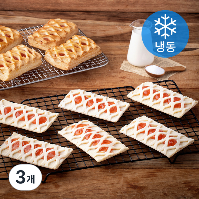 삼양사 서브큐 딸기파이 (냉동), 75g, 3개, 10개입