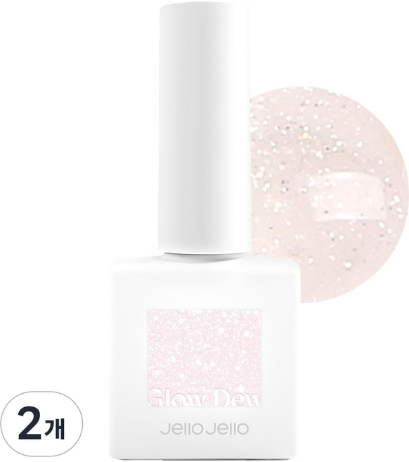 젤로젤로 글로우듀 컬렉션 시럽젤, JJ-58 블러쉬듀, 10ml, 2개