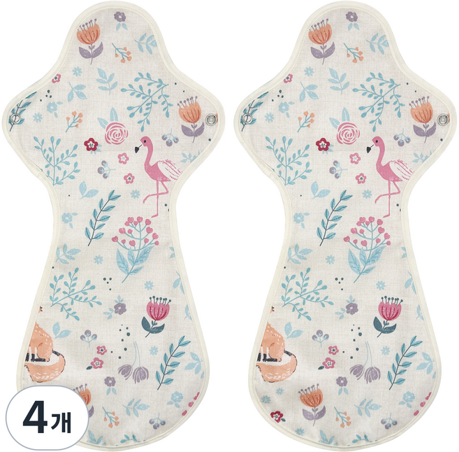 이채 일체형 특나이트 면생리대 화이트코이, 4개, 1개입, 오버나이트 이상