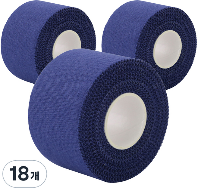 크리다 C-tape 스포츠 테이프 네이비 3.8cm x 9.1m, 18개, 1개입