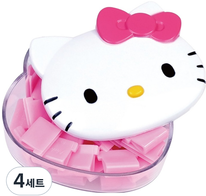 바이하츠 헬로키티 운수좋은날 중 클립 세트, 25개입, 4세트