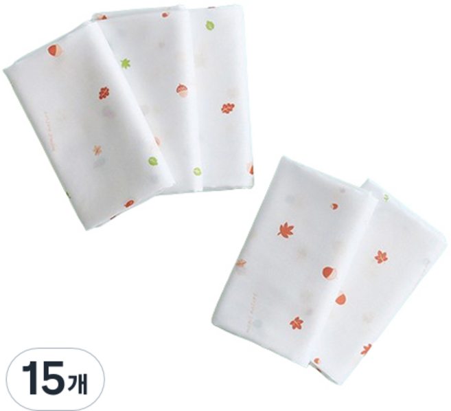 맘스네이처 밤부 대나무 아기 신생아 천기저귀, 도토리, 15개