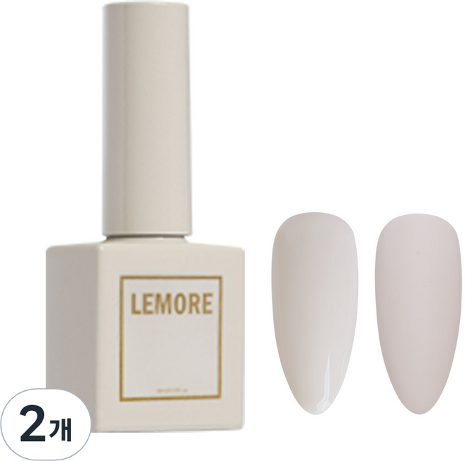 Lemore 彩色凝膠, LG06 米白色, 10ml, 2個