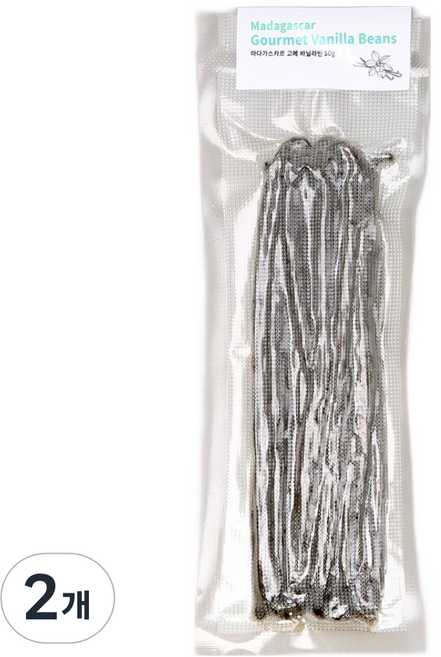 쿠킹플러스 마다가스카르 고메 바닐라빈, 2개, 50g