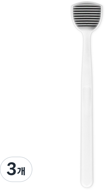 생활도감 혀클리너 흰색, 14g, 3개