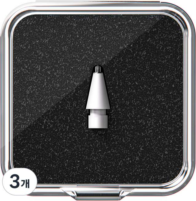 BIGSKIT Apple Pencil 第1代 第2代 USB C-Type Pro 所有型號相容 替換筆尖, 白色 靜音, 3個