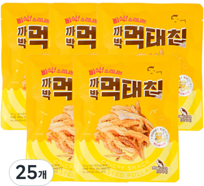 까박 빠삭 소리나는 먹태칩 허니버터맛, 30g, 25개