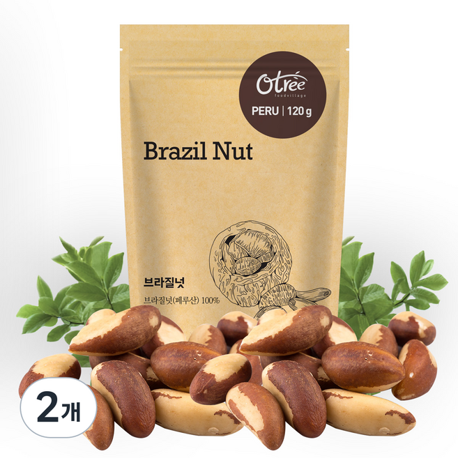 오트리 브라질넛, 120g, 2개