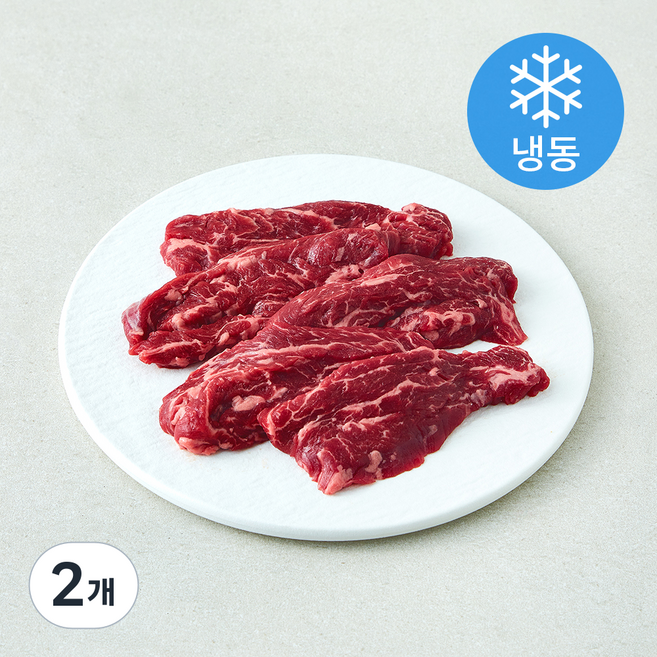 미트엔조이 1인용플렉스 안창살 구이용 (냉동), 2개, 180g