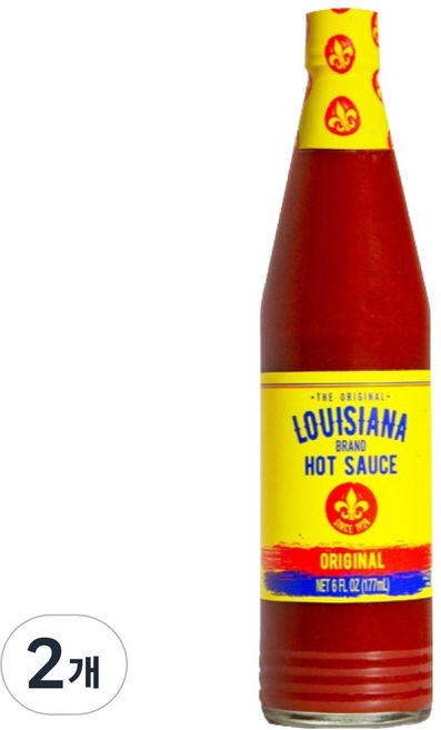 루이지애나브랜드 핫소스 오리지널, 177ml, 2개