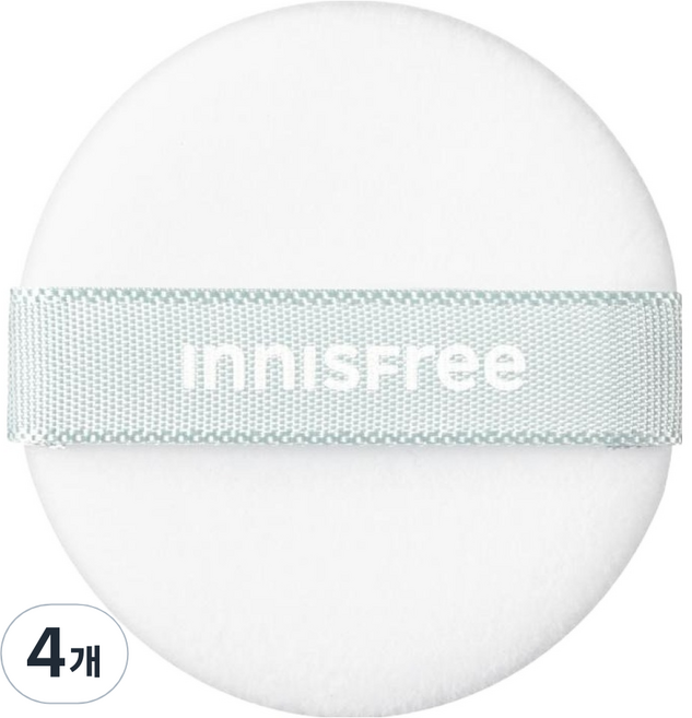 이니스프리 미니 팩트 퍼프, 화이트, 4개
