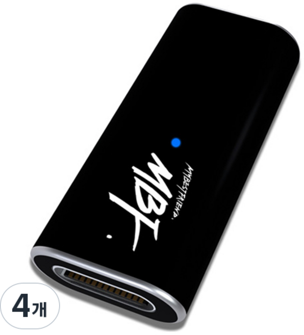 MYBESTFRIEND USB4.0 Gen3x2 USB C(F)轉Type-C(F) 延長轉接頭 240W, 4個, MBF-G3FF01