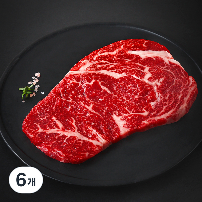 농협안심한우 숙성등심 1등급 구이용 (냉장), 200g, 6개