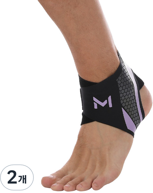 골드팡 초슬림 압박 발목보호대 허니콤, 2개
