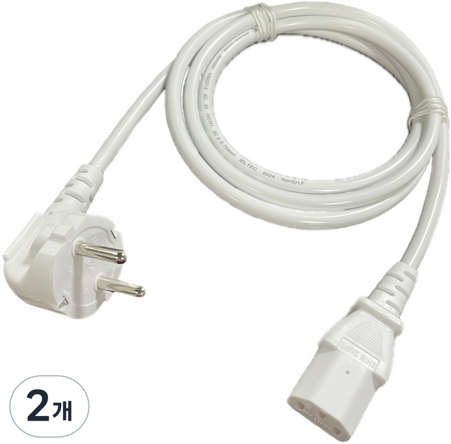 애니포트 국산 AC코드 220V 10A 파워케이블, 2개, 3m