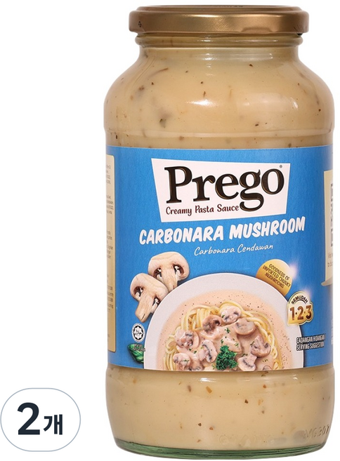 프레고 머쉬룸 까르보나라 소스, 665g, 2개