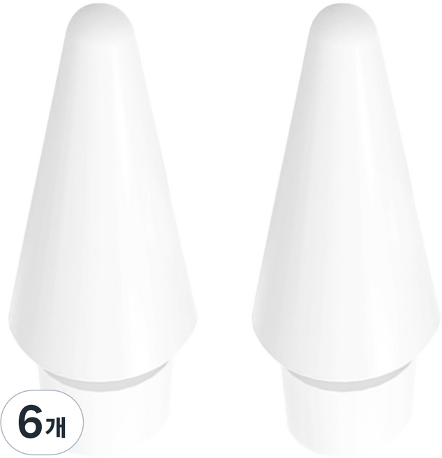 redbean Apple Pencil 筆尖 Tips Pro 第2代 第1代 硬質款 CP-H1PT-WT, 白色, 6個