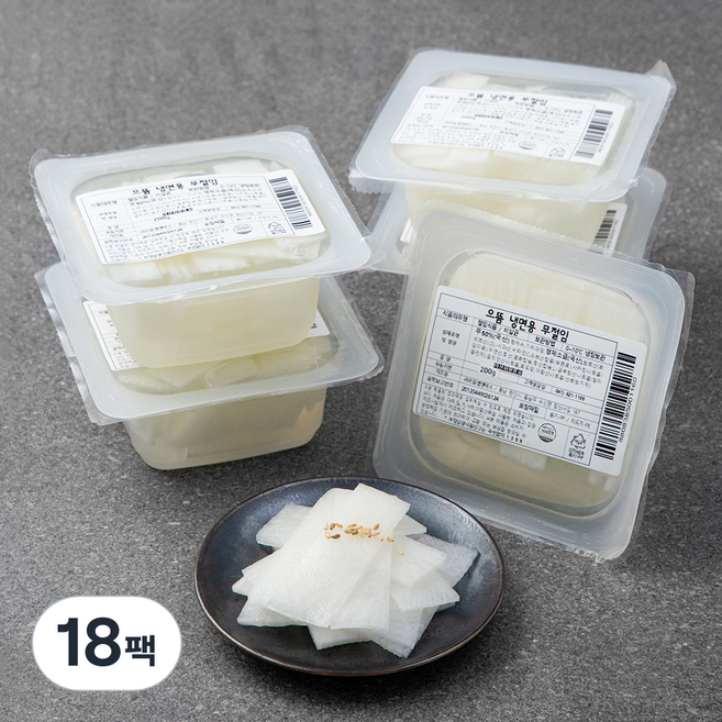 으뜸 냉면용 무절임, 200g, 18팩