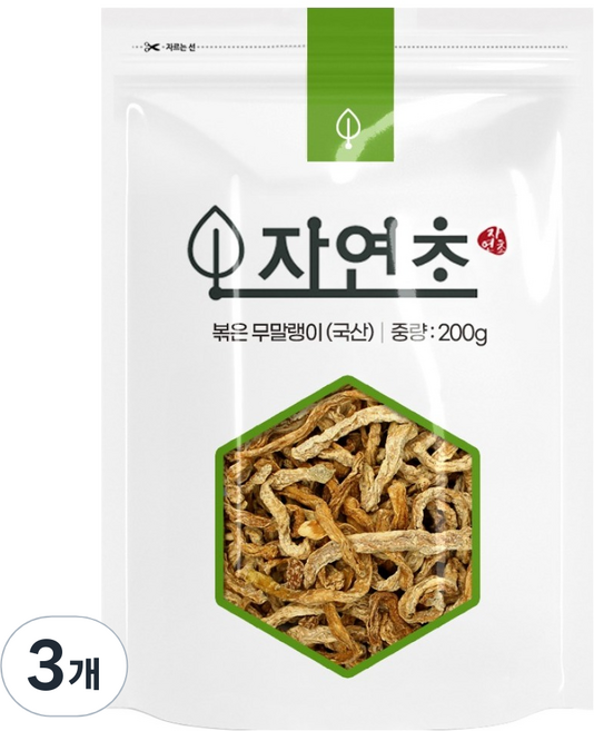 볶은 무말랭이 차, 200g, 3개