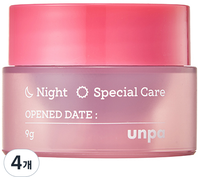 언파 부비부비 립 마스크, 9g, 4개