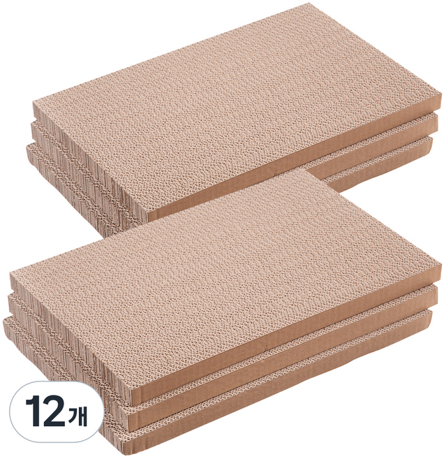 탐사 고양이 스크래쳐 박스리필, 혼합색상, 12개