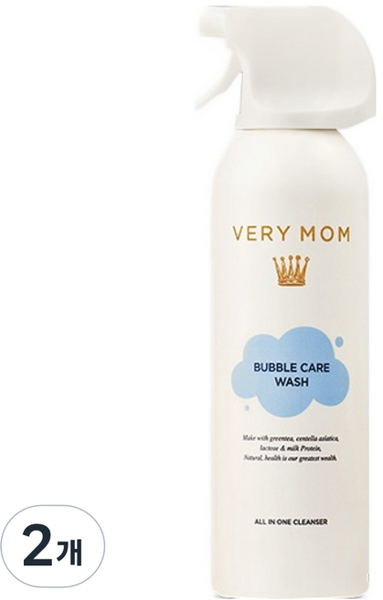 베리맘 유아용 버블케어워시, 2개, 200ml