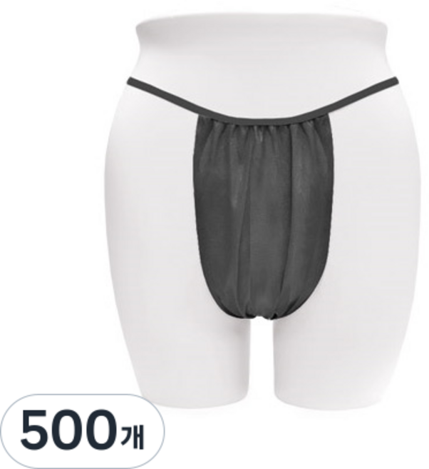 일회용 T팬티, 검정색, 500개