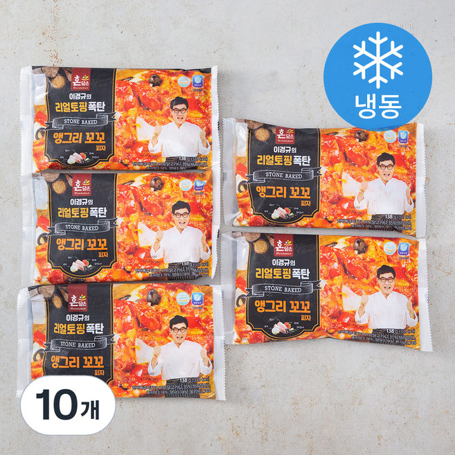 혼담은 앵그리 꼬꼬피자 (냉동), 138g, 1개입, 10개