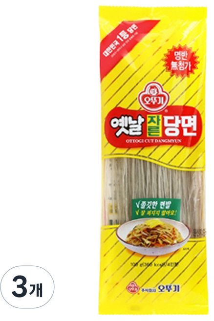 오뚜기옛날 자른 당면, 100g, 3개