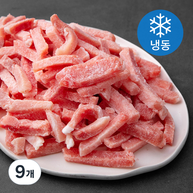 사조프레시미트 국내산 돈후지 탕수육용 5 x 1 x 1 cm (냉동), 1kg, 9개