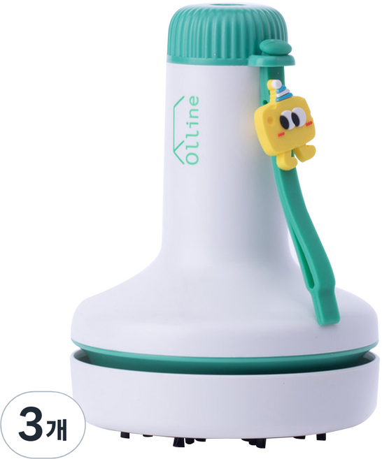 올리네 책상 지우개 충전식 청소기 C타입, 화이트, 3개