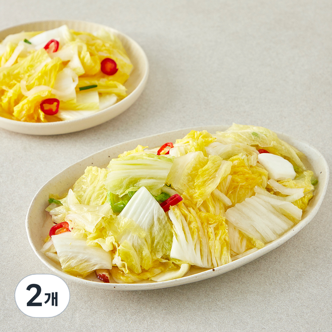 선도농협선장김치 아산맑은 썰은 백김치, 3kg, 2개