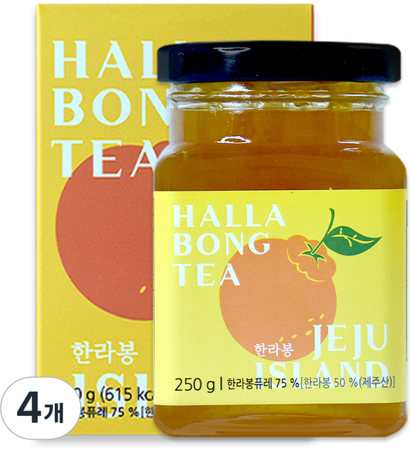 제주담움 한라봉 과일차, 250g, 1개입, 4개