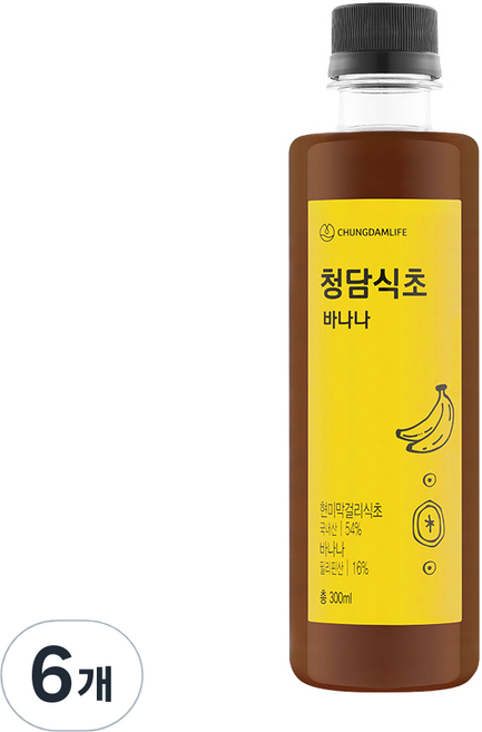 청담라이프 청담 바나나식초, 300ml, 6개