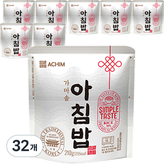 아침 가마솥 아침밥, 210g, 32개