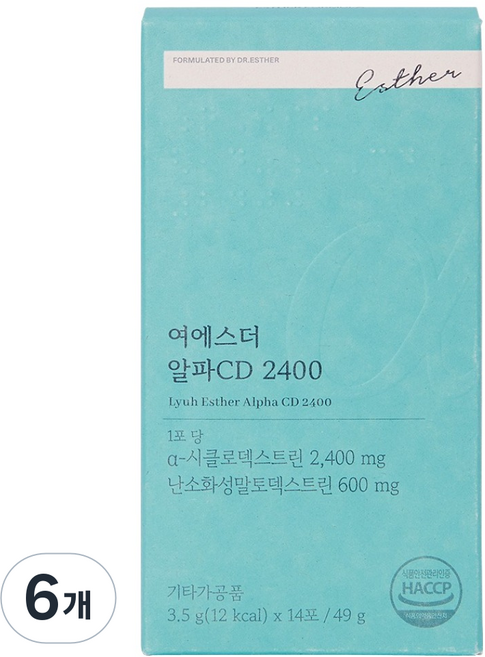 에스더포뮬러 여에스더 알파CD 2400 14p, 6개, 14회분