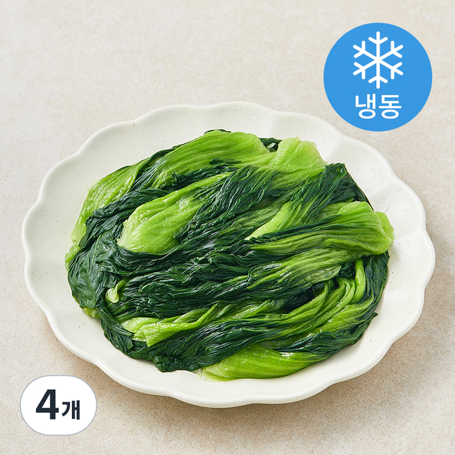 나물투데이 국내산 데친 청경채 (냉동), 4개, 800g