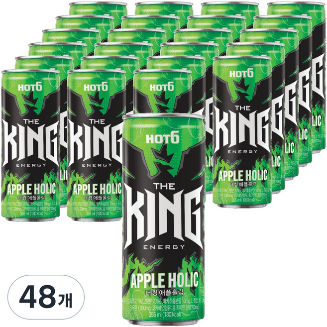핫식스 더킹 애플홀릭, 355ml, 48개